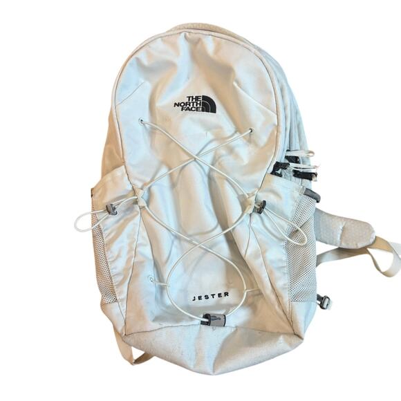 The North Face Women's Jester Backpack Gardenia White/Vintage White GUC - Picture 1 of 12